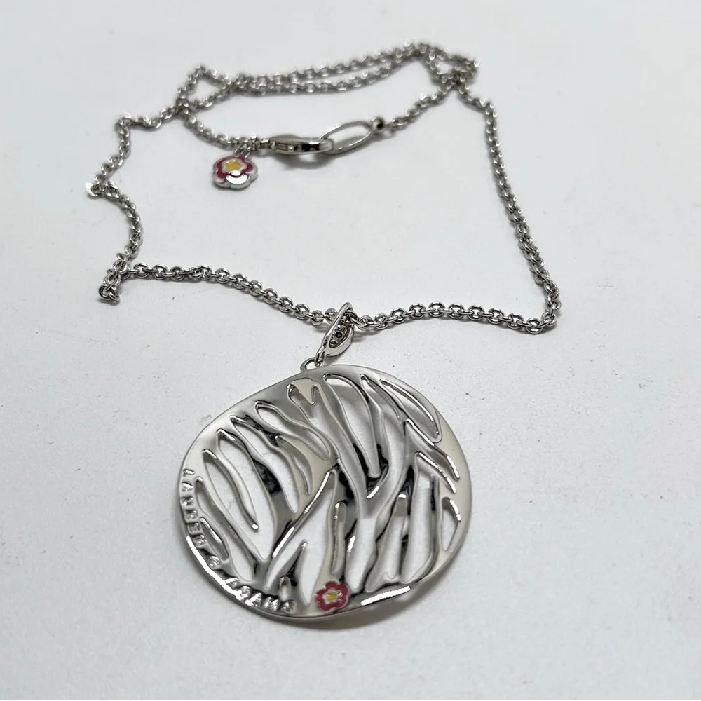 Lauren Adams, Bradford Jewelers, Ct, Long Silver Plate Pendant Necklace, NIB - Picture 8 of 9